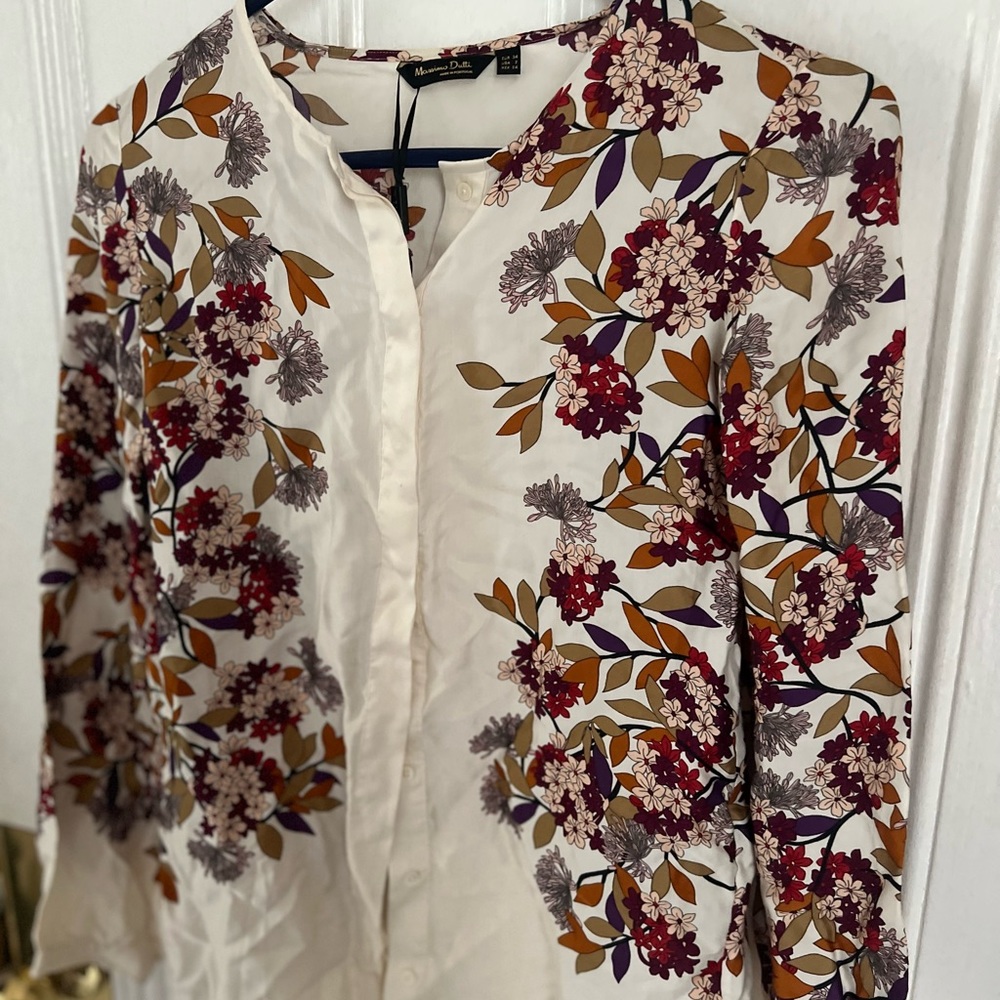 Silk Floral Blouse